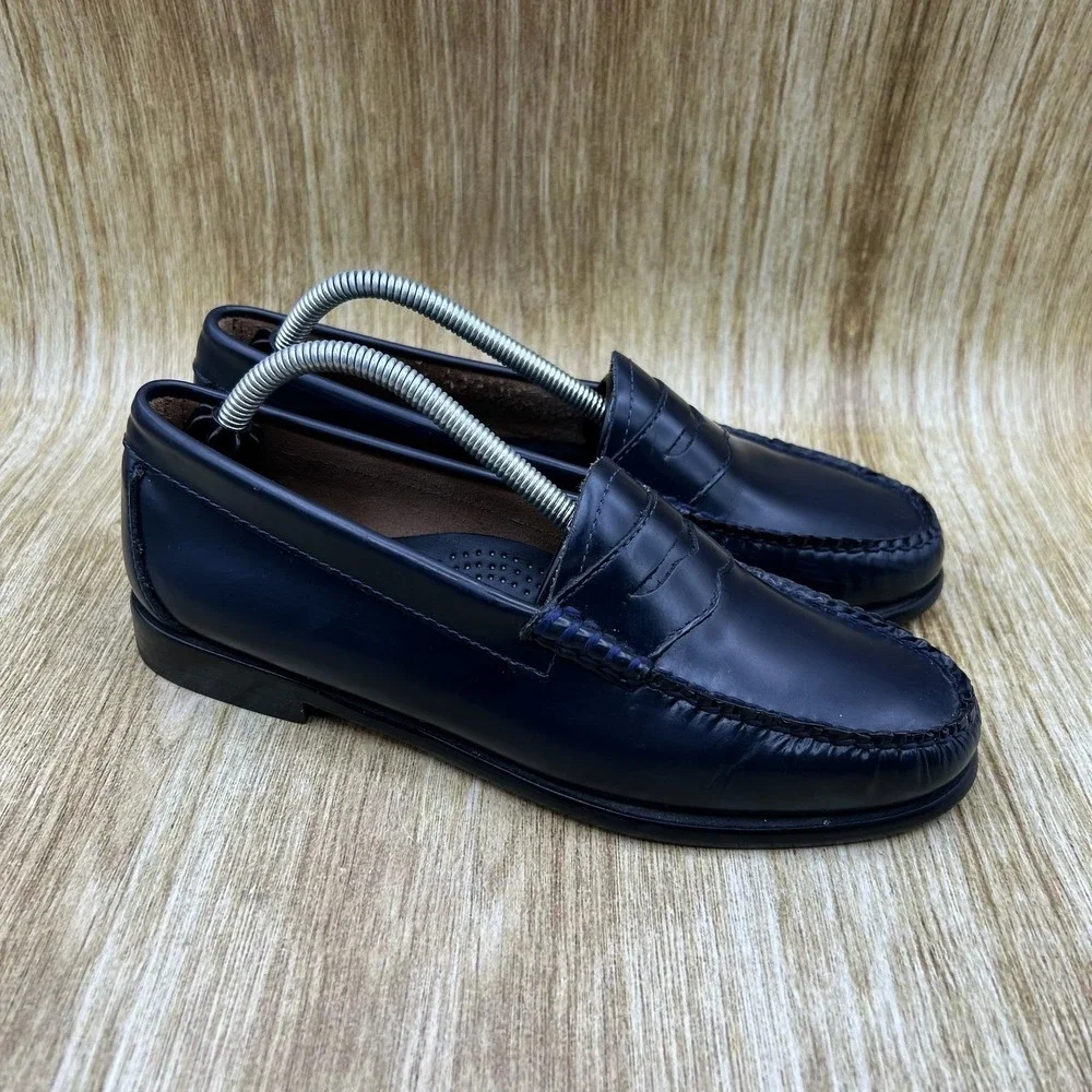 G.H. Bass Weejuns Whitney Loafers Women's Size 6.5 Navy Blue Penny Slip On